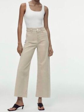Zara ZW Marine Straight High Rise Jeans